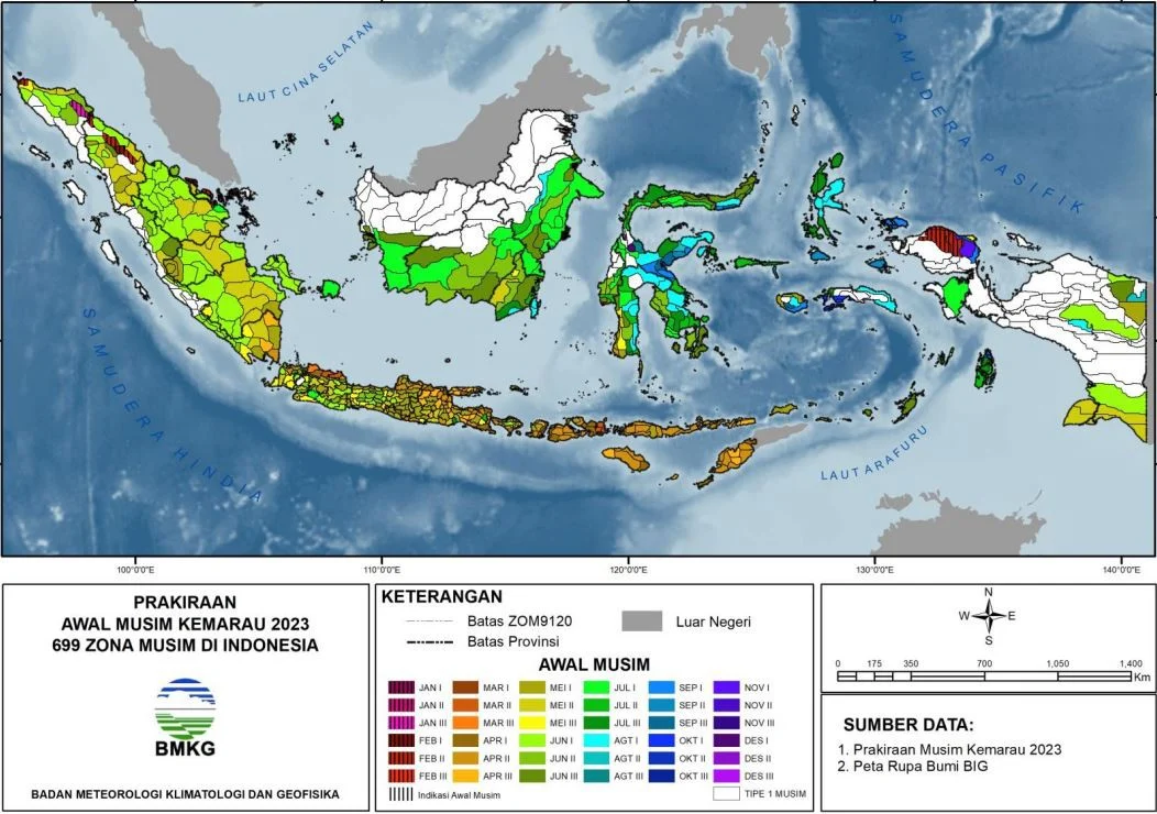 Musim Kemarau Melanda Indonesia: BMKG Peringatkan Hujan Lebat dan Angin Kencang