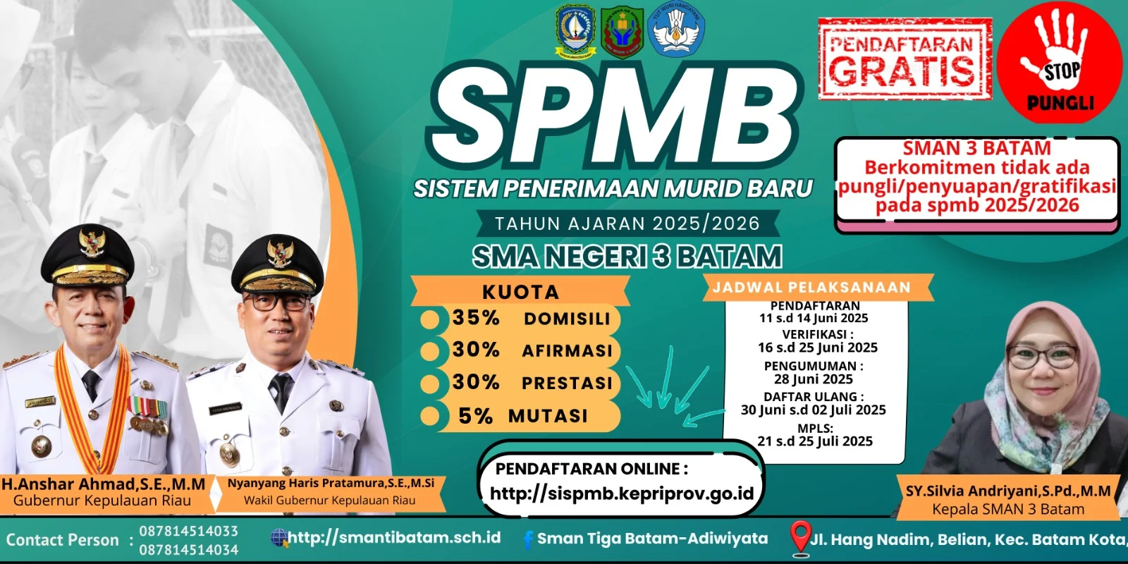 Pendaftaran SPMB Batam 2026: Proses dan Jadwal Lengkap