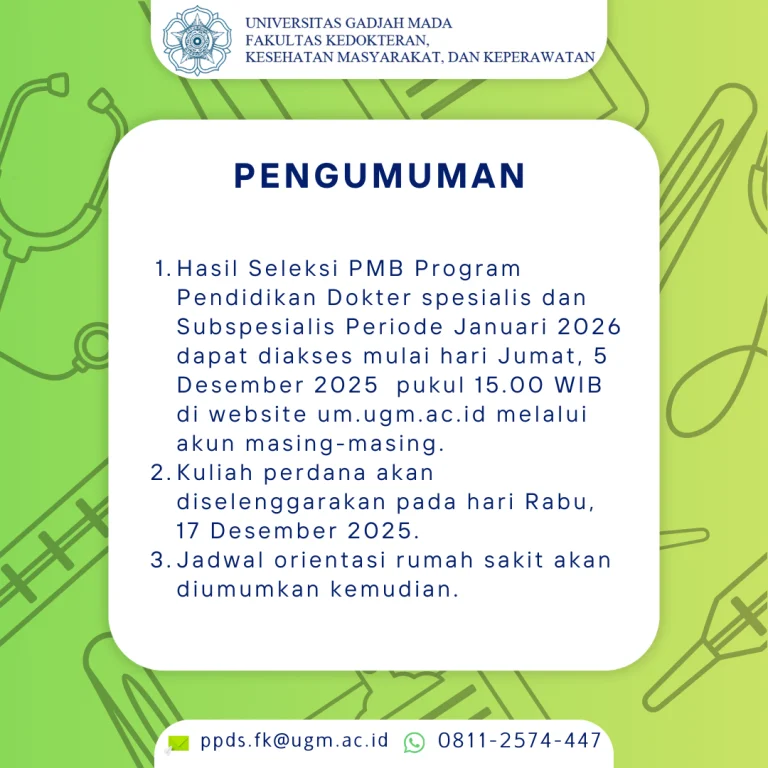 Pengumuman UM UGM 2026: 4.480 Mahasiswa Baru Diterima, Kedokteran Paling Ketat