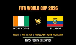 Pertandingan Ivory Coast vs Ecuador di Piala Dunia 2026: Siapa yang Akan Memenangkan Pertarungan Sengit?