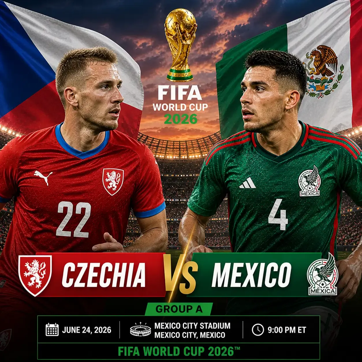Pertarungan Sengit di Piala Dunia 2026: Czechia vs Mexico