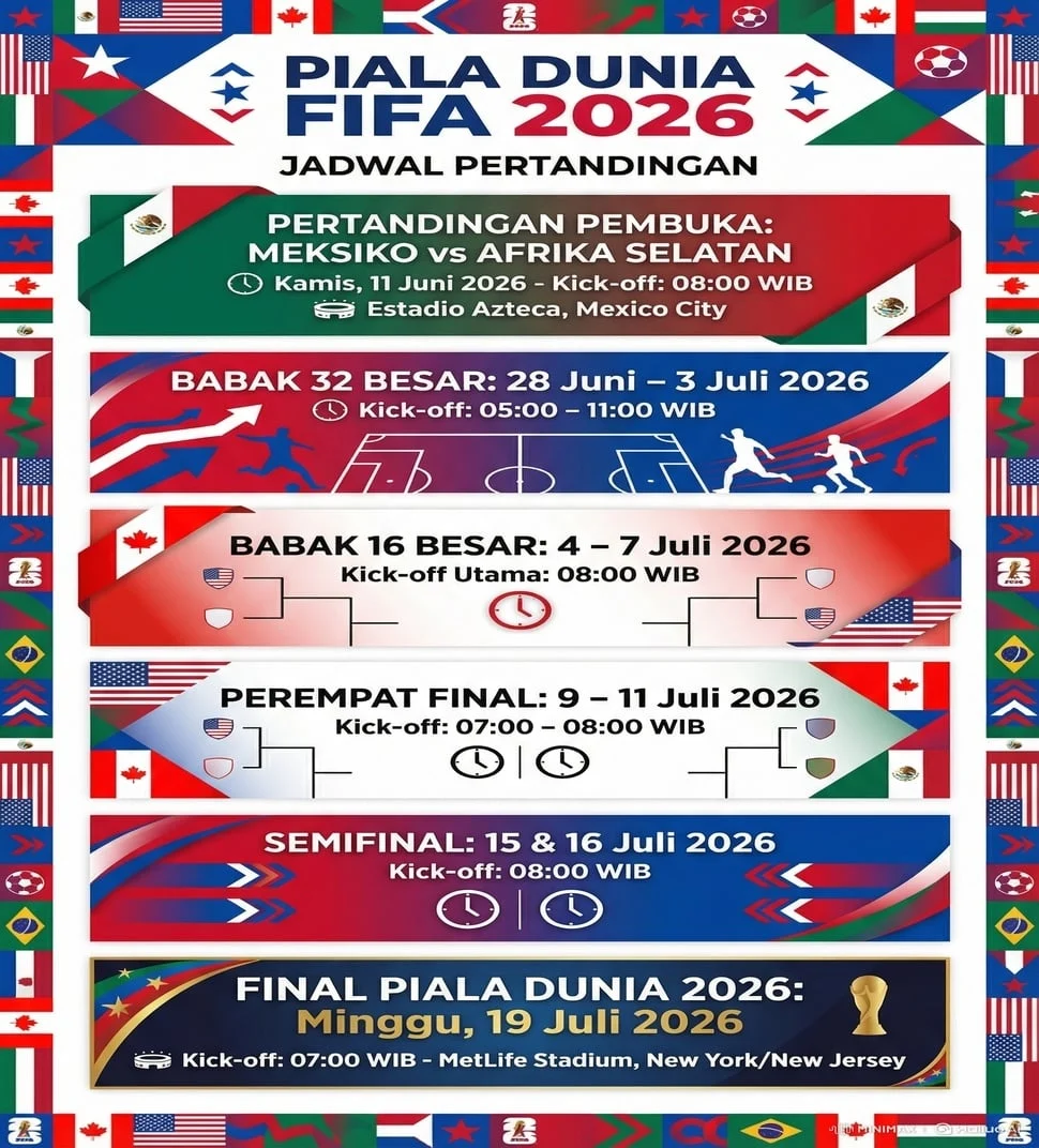 Piala Dunia 2026: Jadwal Pertandingan Menarik dan Favorit Juara
