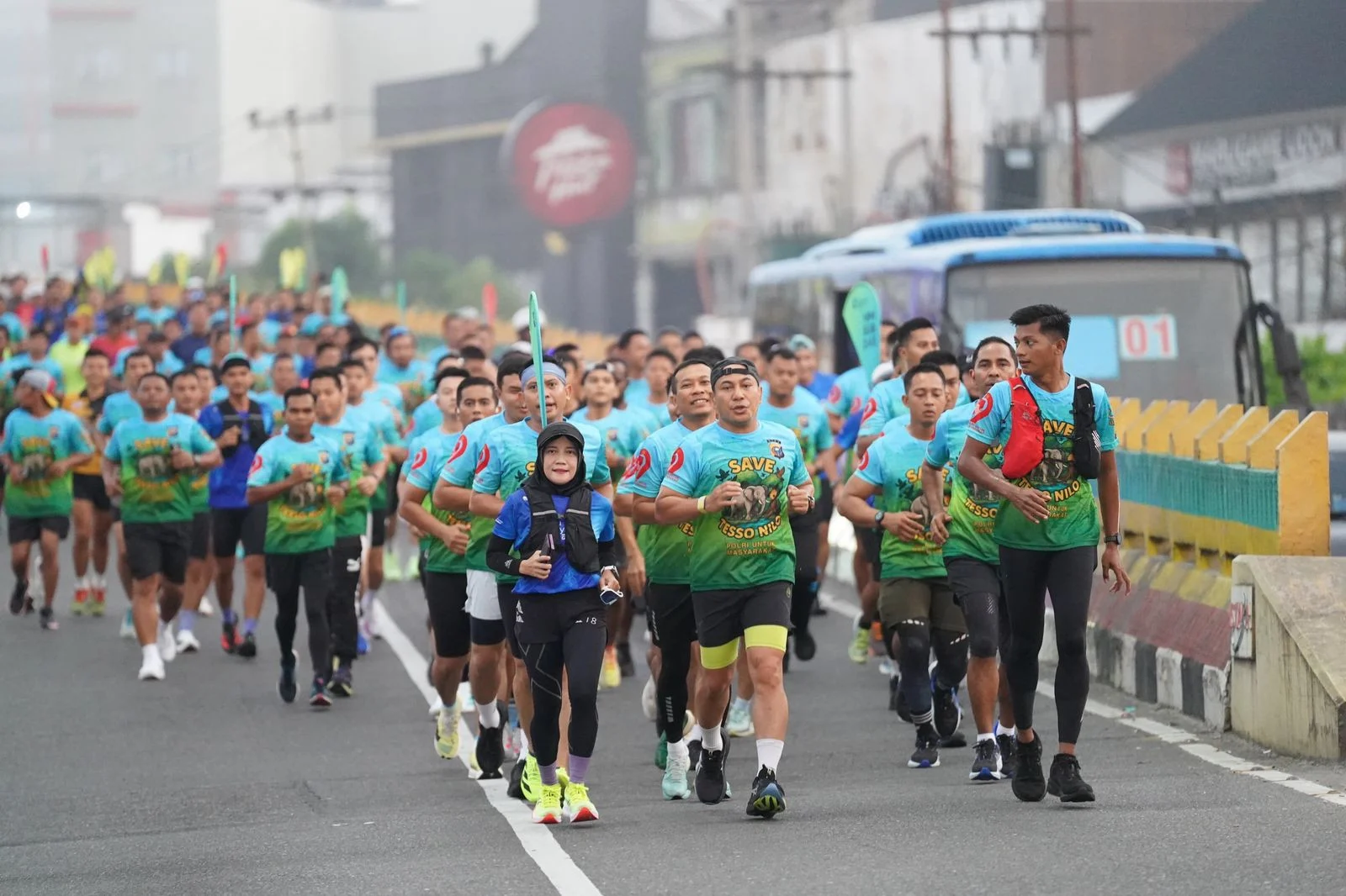 Ratusan Pelari Padati Istana Siak, Kapolres Lepas Road To Riau Bhayangkara Run 2026