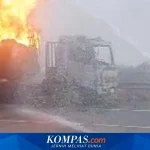 Truk Tangki BBM Terbakar di Tol Cisumdawu, Penyebab Diduga Panas Berlebih pada Rem Belakang