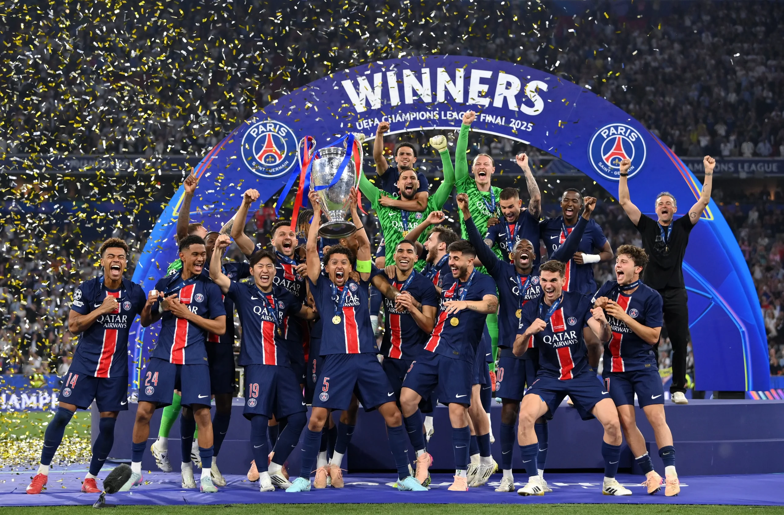UCL Final: PSG Raih Gelar Juara Berturut-Turut, Mikel Mencela Arsenal