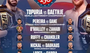 UFC Freedom 250: Gaethje Menangkan Gelar, Ruffy Tumbangkan Chandler