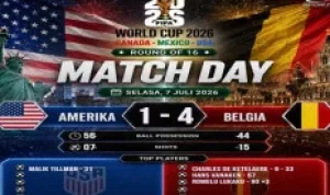 Amerika Serikat Tersingkir dari Piala Dunia 2026, Belgia Menang 4-1