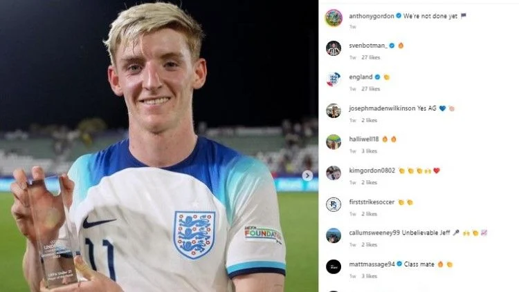 Anthony Gordon dan Pemain Muda Inggris Siap Hadapi Argentina di Semifinal Piala Dunia