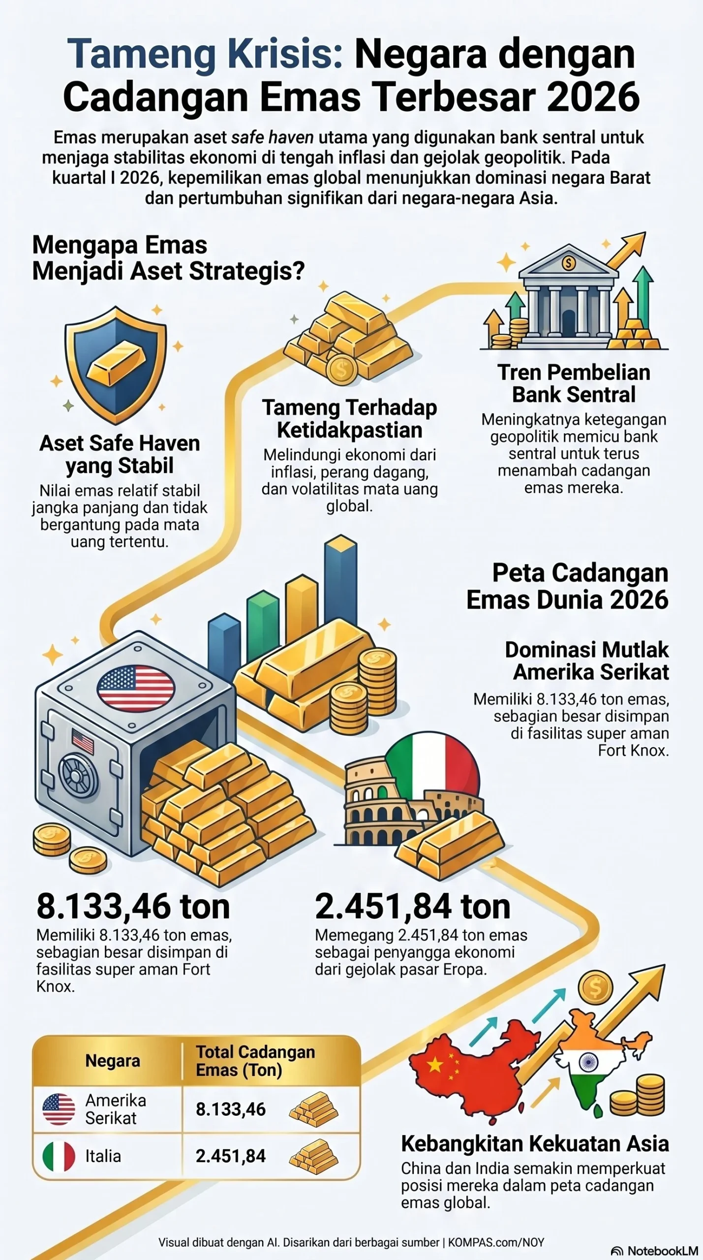 Cadangan Emas Dunia Meningkat, Apa yang Mendorong Kenaikan Ini?