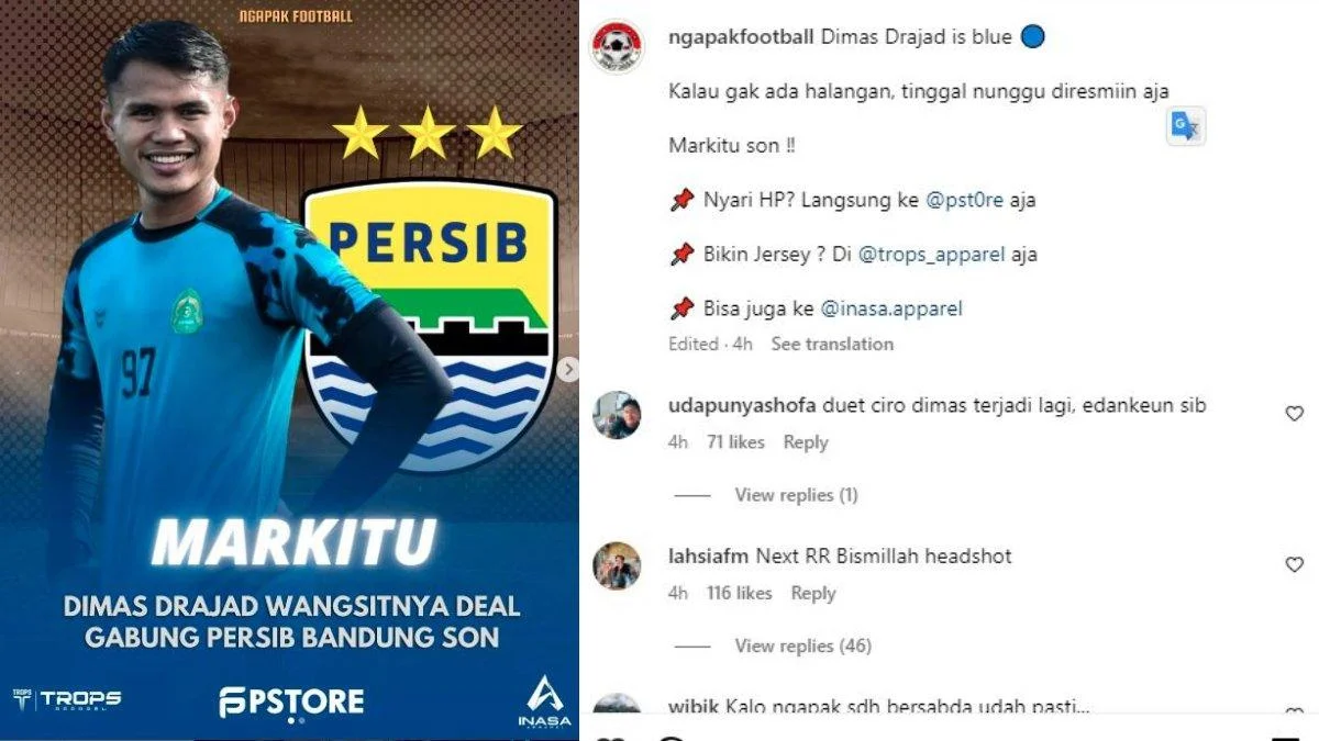 Dimas Drajad Resmi Berpisah dengan Persib Bandung: Awal yang Indah dan Akhir yang Haru