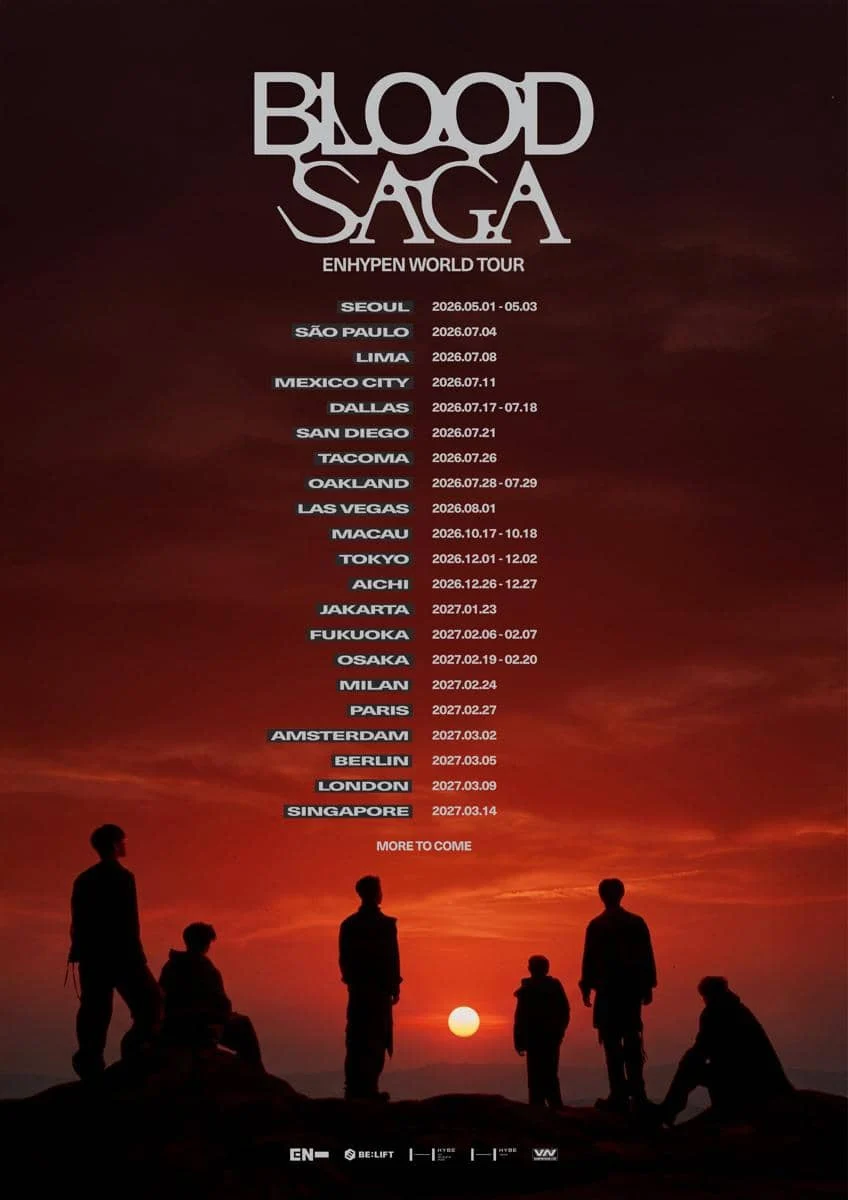ENHYPEN WORLD TOUR 'BLOOD SAGA' IN JAKARTA 2027: Informasi Konser dan Harga Tiket