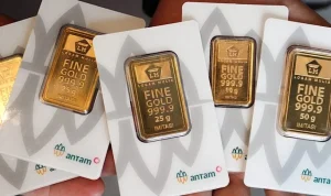 Harga Emas Antam Meningkat, Capai Rp2.635 Juta per Gram