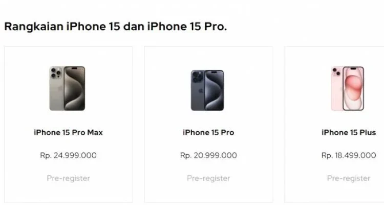 Harga iPhone 15 dan Seri Lainnya di Indonesia Mengalami Kenaikan, Sementara Apple Uji Chip Memori DRAM Buatan China