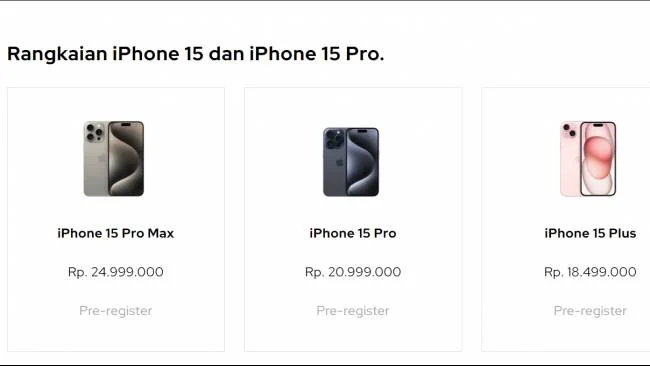 Harga iPhone 15 dan Seri Lainnya di Indonesia Mengalami Kenaikan, Sementara Apple Uji Chip Memori DRAM Buatan China