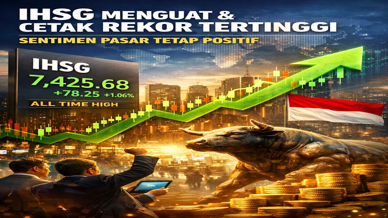 IHSG Menguat 2,28% di Akhir Pekan, Sentimen Global dan Dalam Negeri Mendukung