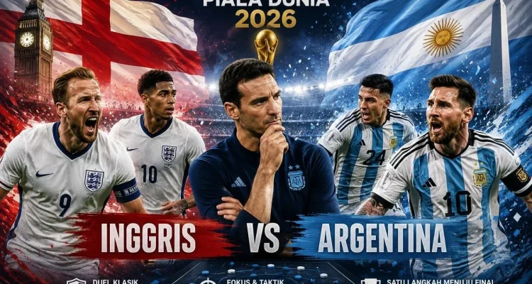 Inggris vs Argentina: Rivalitas Abadi di Piala Dunia 2026