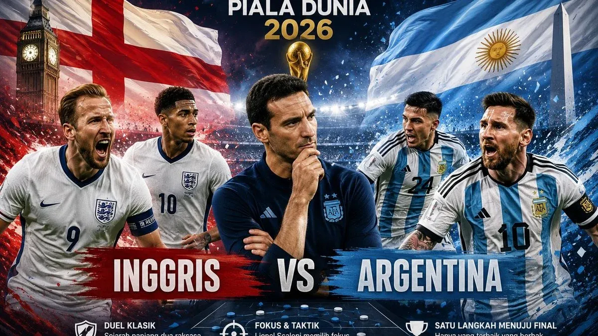 Inggris vs Argentina: Rivalitas Abadi di Piala Dunia 2026