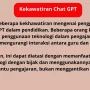 Kecanggihan Chat GPT yang Mengagumkan, Namun Juga Menimbulkan Kekhawatiran