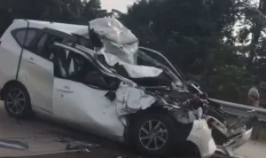 Kecelakaan Maut di Tol Jagorawi: Tabrakan BYD dan Toyota Raize Terguling