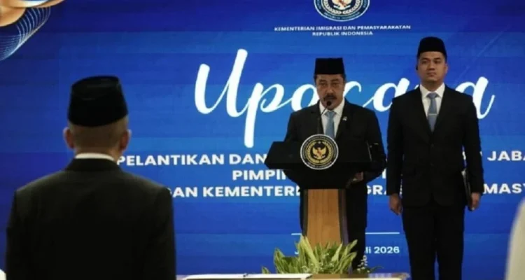 Komjen Pol Rudi Setiawan Resmi Dilantik Sebagai Irjen Kemenimipas