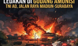Ledakan Gudang Amunisi di Madiun: Satu Prajurit Tewas dan Enam Lainnya Terluka