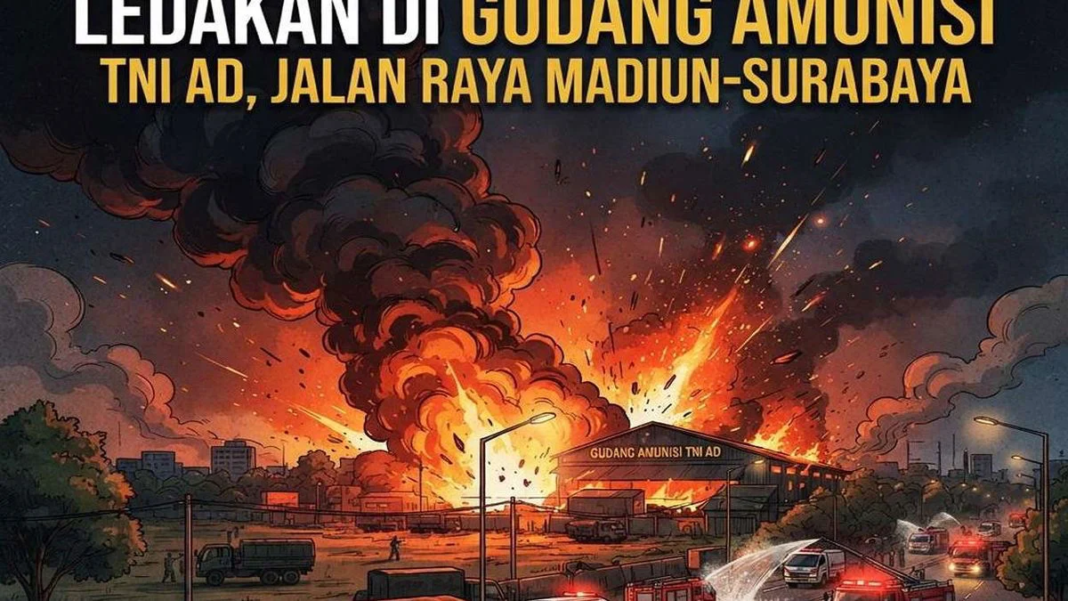 Ledakan Gudang Amunisi di Madiun: Satu Prajurit Tewas dan Enam Lainnya Terluka