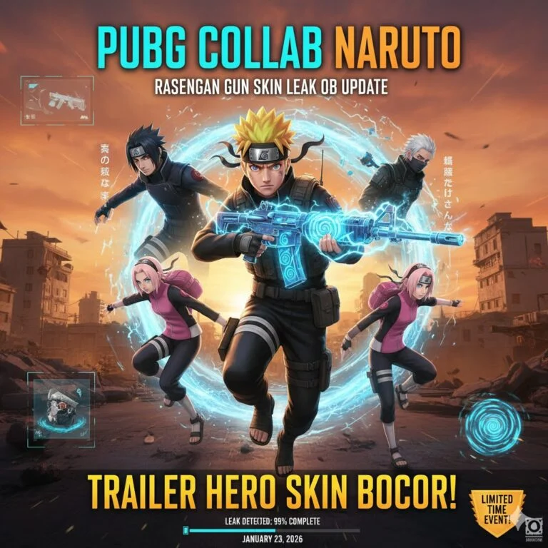 Naruto Hadir di PUBG Mobile, Bawa Rasengan dan Lawan Kyuubi!
