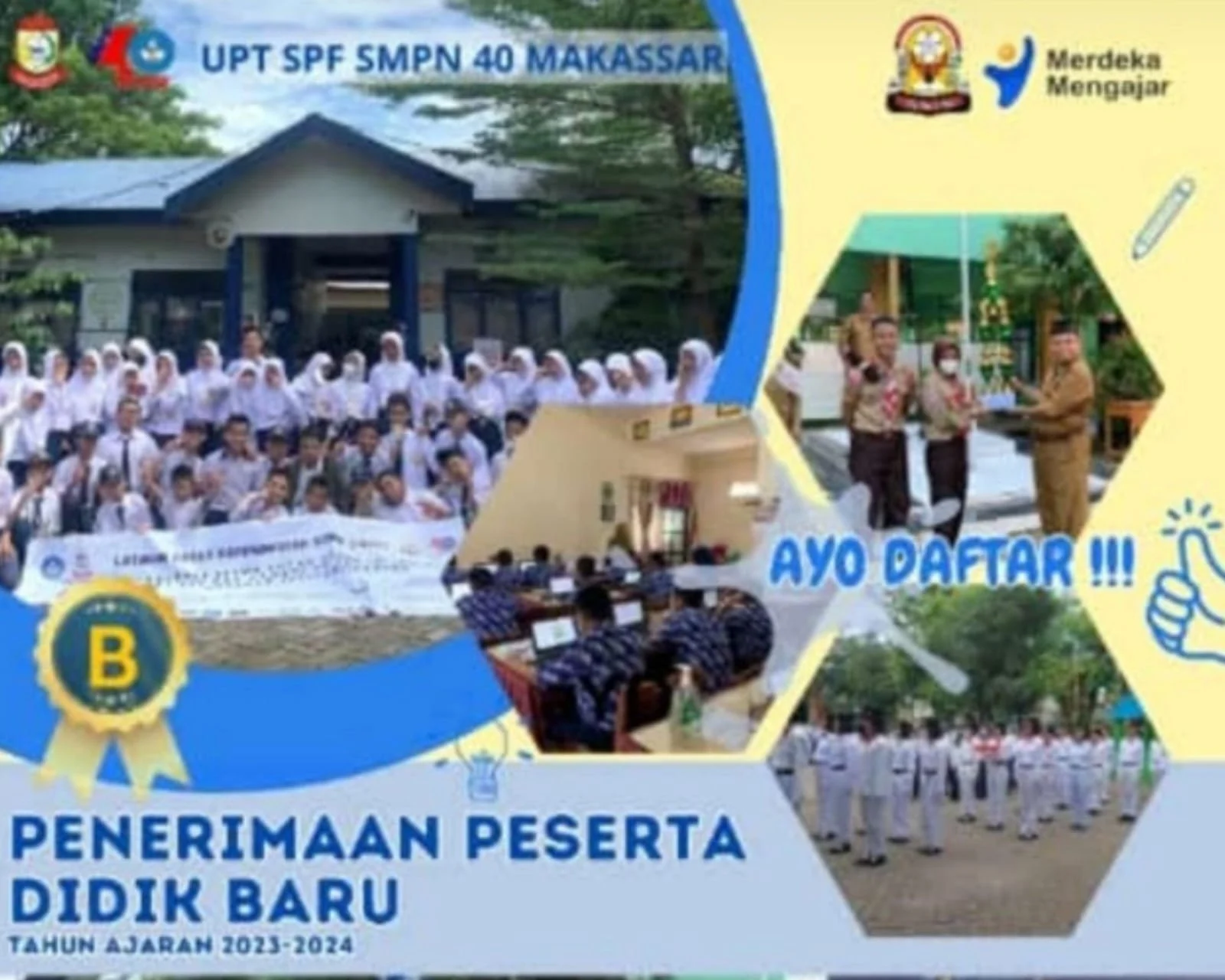 Pendaftaran Sekolah Nasional Terintegrasi Dibuka, Kuota SMP dan SMA 40 Siswa