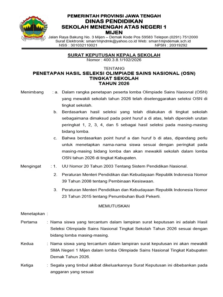 Pengumuman OSN-K SMA 2026: Ratusan Siswa Gagal Ikut, Ini Penyebabnya