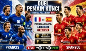 Pertandingan Sengit Prancis Vs Spanyol di Semifinal Piala Dunia 2026