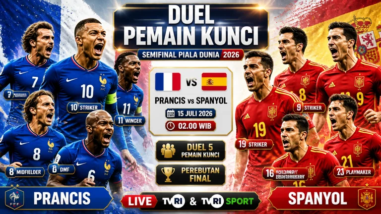 Pertandingan Sengit: Prancis Vs Spanyol di Semifinal Piala Dunia 2026