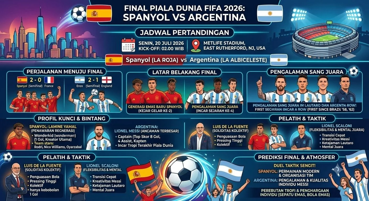Pertarungan Sengit di Piala Dunia: Argentina vs Spanyol