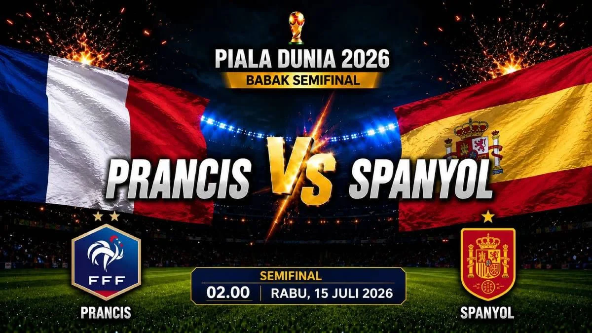 Pertarungan Sengit Prancis vs Spanyol di Semifinal Piala Dunia 2026