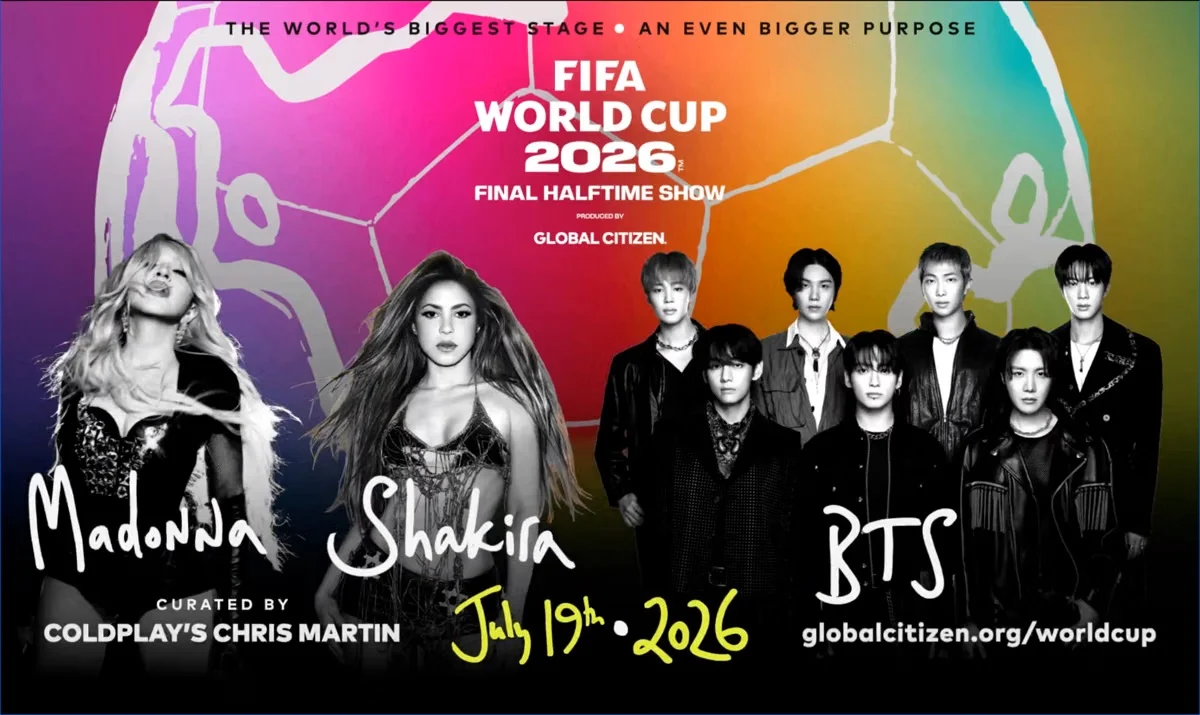 Pertunjukan Halftime Show Piala Dunia 2026: Madonna, BTS, dan Shakira Tampil Tanpa Bayaran