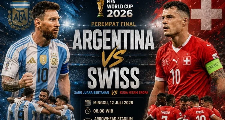 Piala Dunia 2026: Argentina vs Swiss Berlangsung Sengit, Skor 0-0