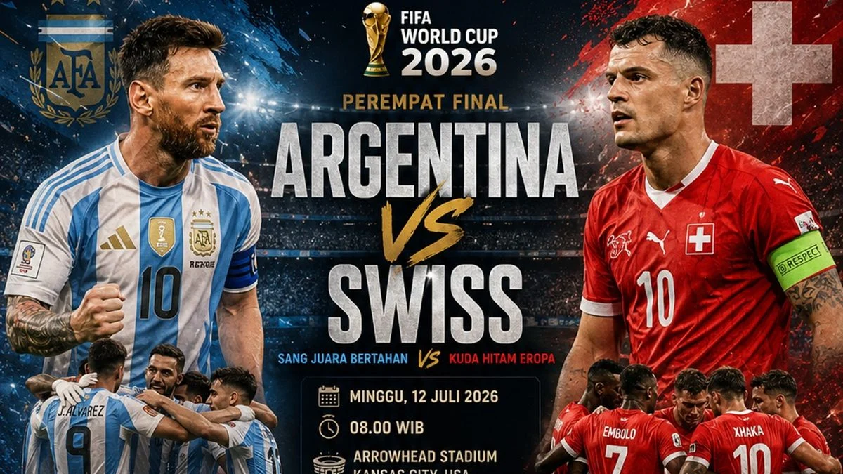 Piala Dunia 2026: Argentina vs Swiss Berlangsung Sengit, Skor 0-0