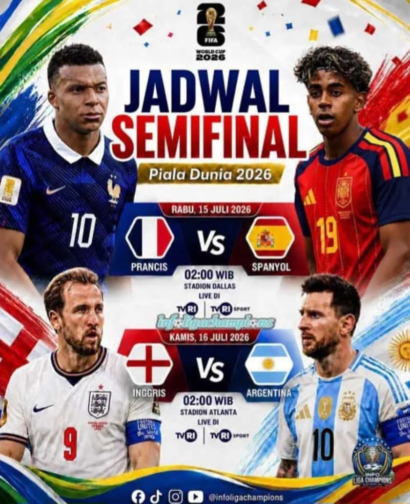 Piala Dunia 2026: Spanyol Tumbangkan Prancis, Siap Hadapi Inggris atau Argentina di Final