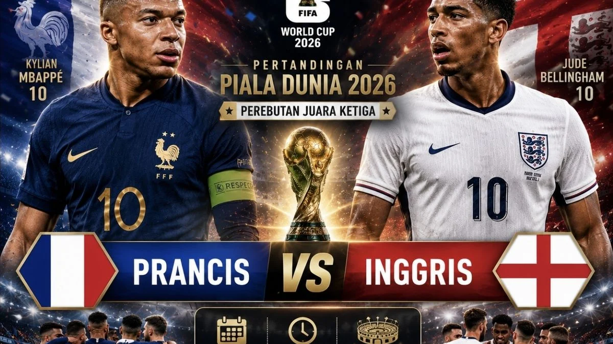 Prancis vs Inggris: Duel Perebutan Juara Ketiga Piala Dunia 2026