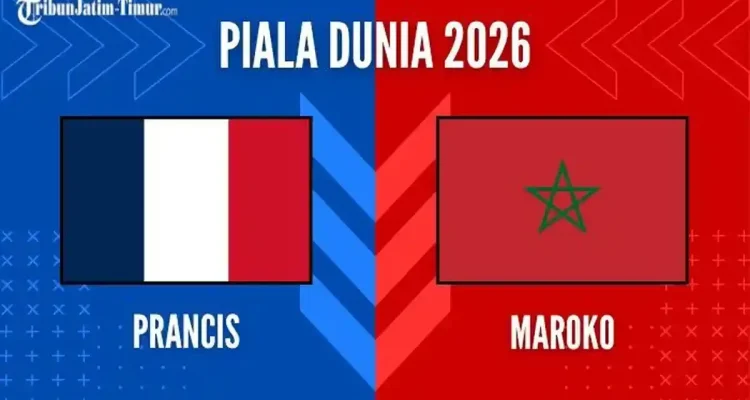 Prancis Vs Maroko di Perempat Final Piala Dunia 2026