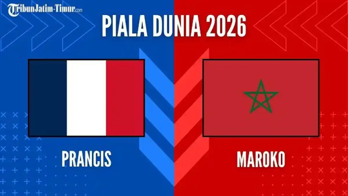 Prancis Vs Maroko di Perempat Final Piala Dunia 2026