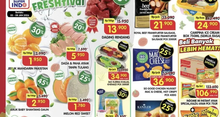 Promo Superindo 13-16 Juli 2026: Hemat Hingga 50 Persen untuk Berbagai Kebutuhan!