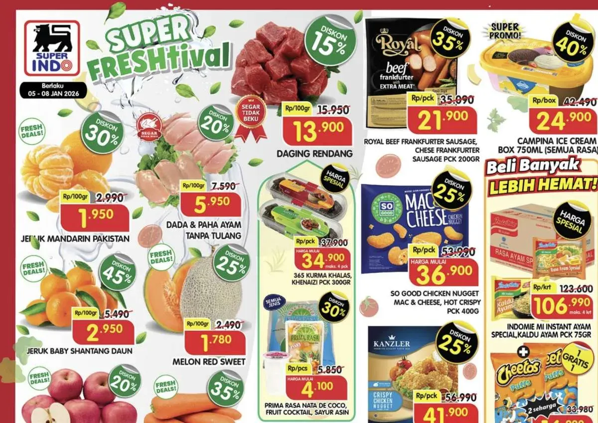 Promo Superindo 13-16 Juli 2026: Hemat Hingga 50 Persen untuk Berbagai Kebutuhan!
