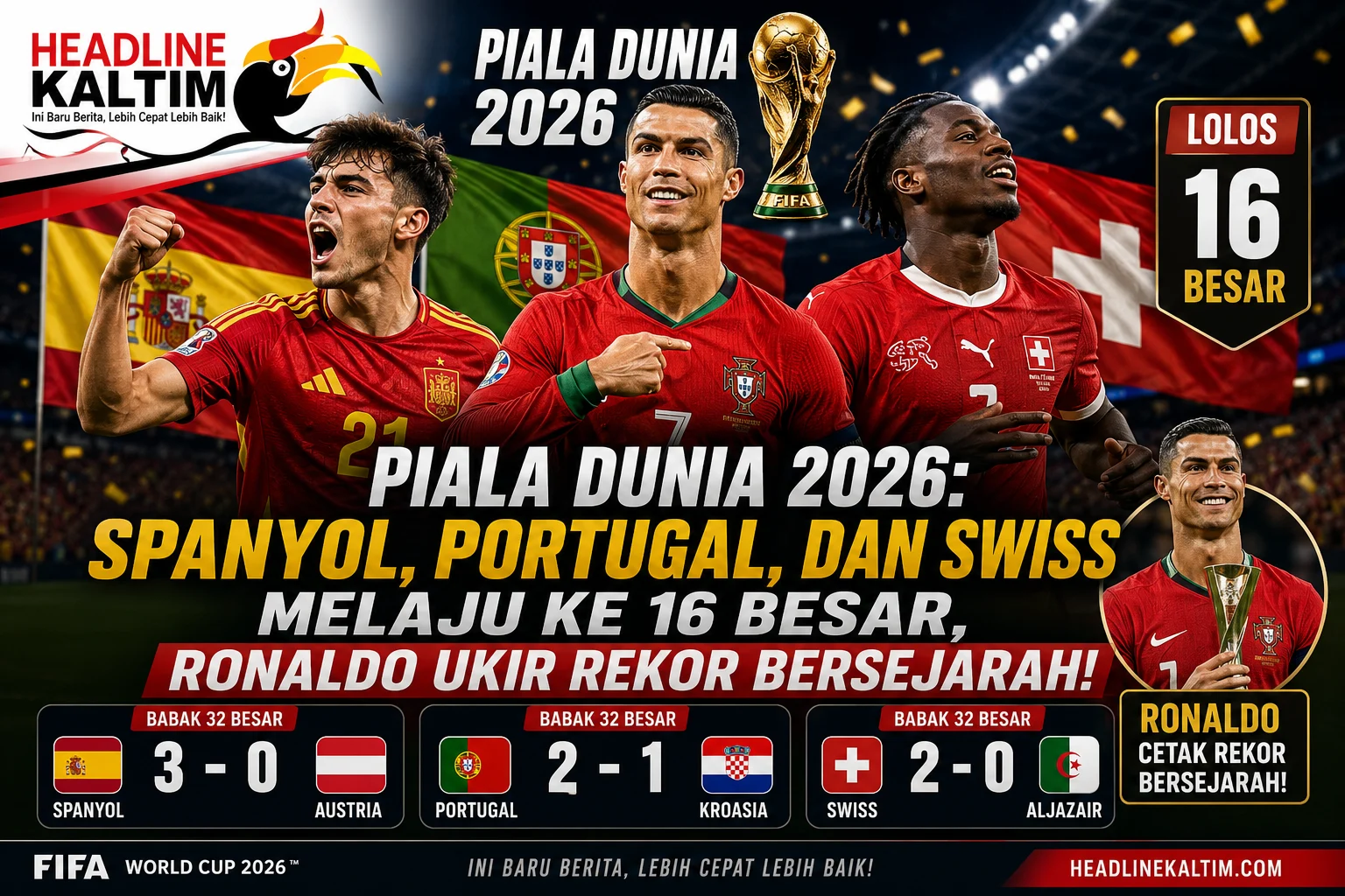 Spanyol Melaju ke Babak 16 Besar Piala Dunia 2026 Berkat Dani Olmo dan Lamine Yamal
