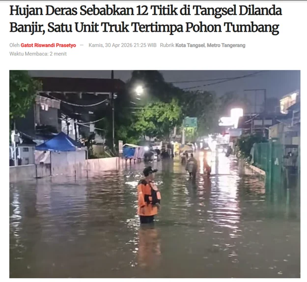 Tangerang Selatan Menghadapi Cuaca Ekstrem dan Perkembangan Kota