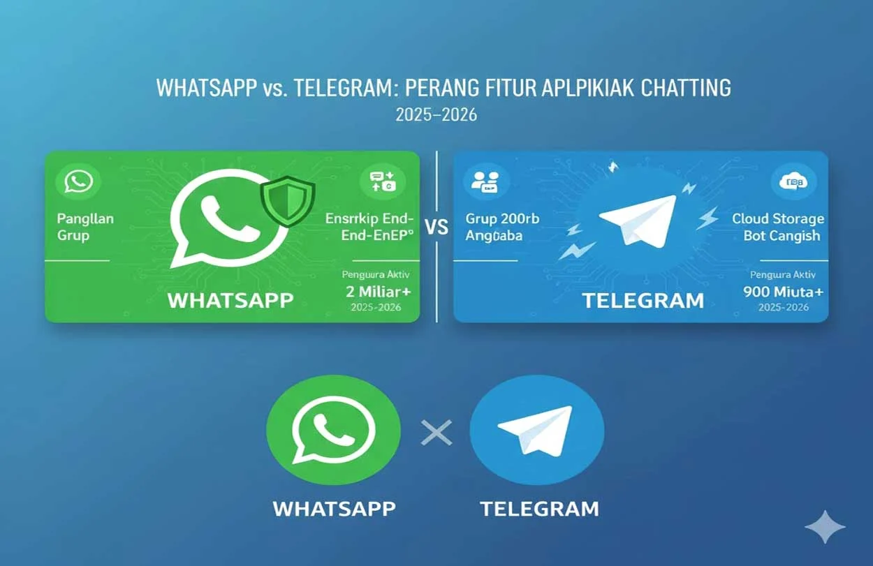 Telegram dan WhatsApp Dihadapkan pada Tantangan Keamanan Data Pengguna