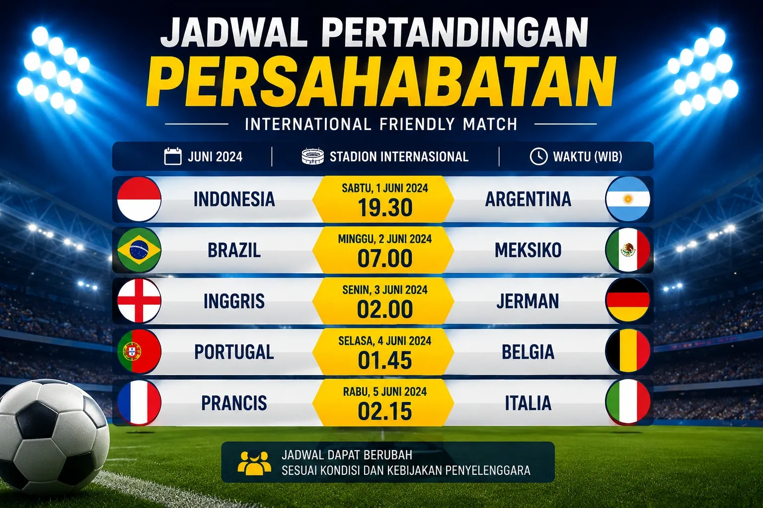 AFC dan FIFA Mengalami Perubahan Signifikan: Dari Penjualan Saham hingga Pertandingan Persahabatan