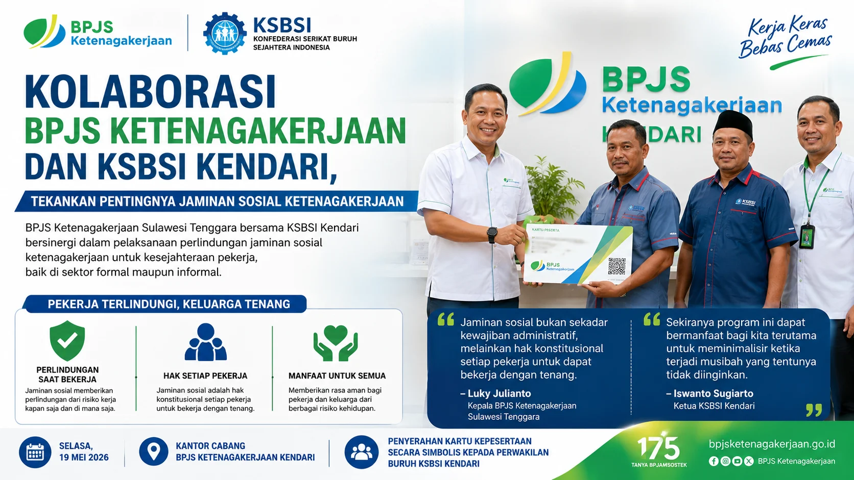 BPJS Ketenagakerjaan Perkuat Sinergi dengan Berbagai Pihak untuk Perlindungan Jaminan Sosial