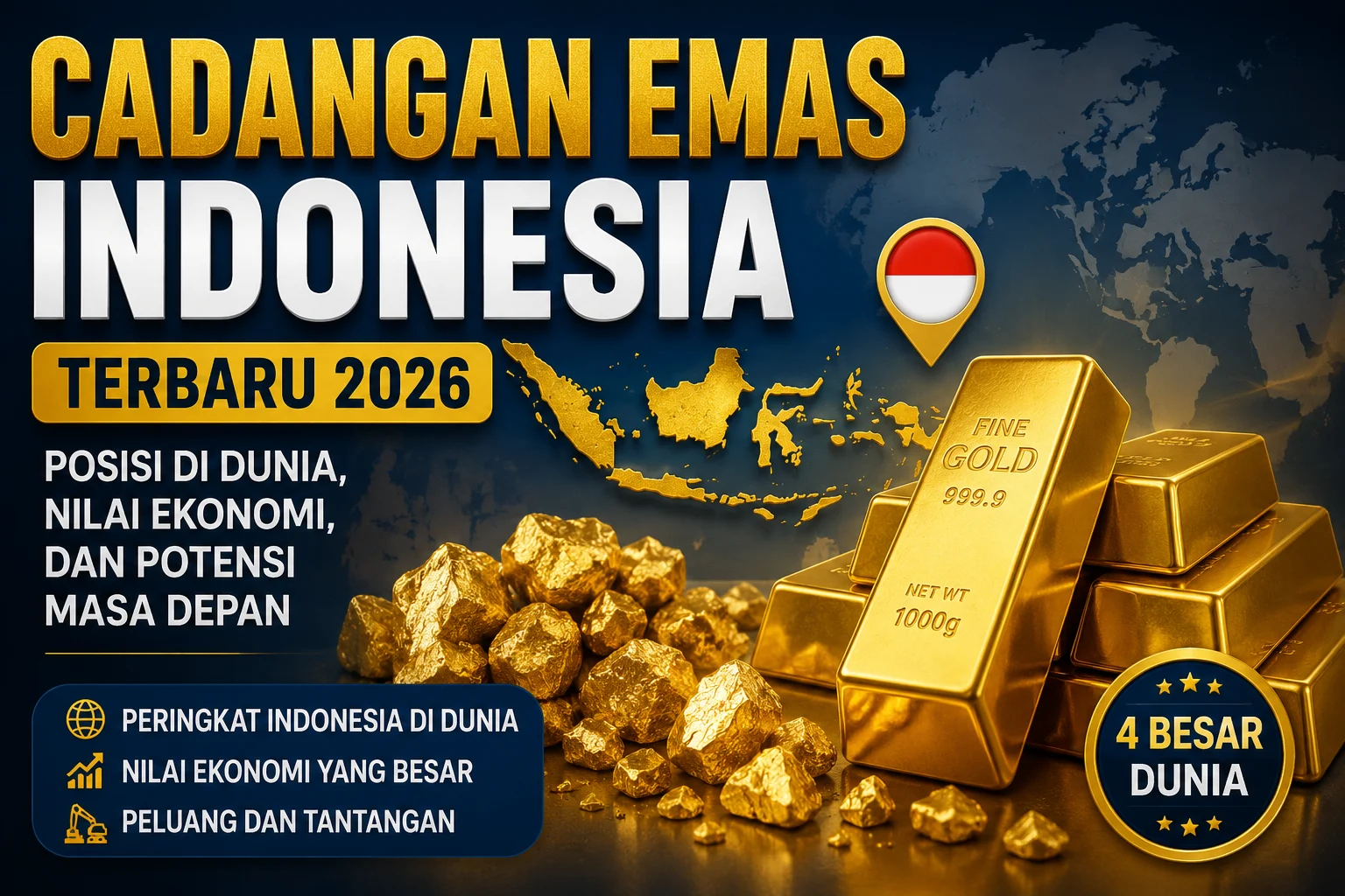 Cadangan Emas Indonesia dan Dampaknya terhadap Ekonomi