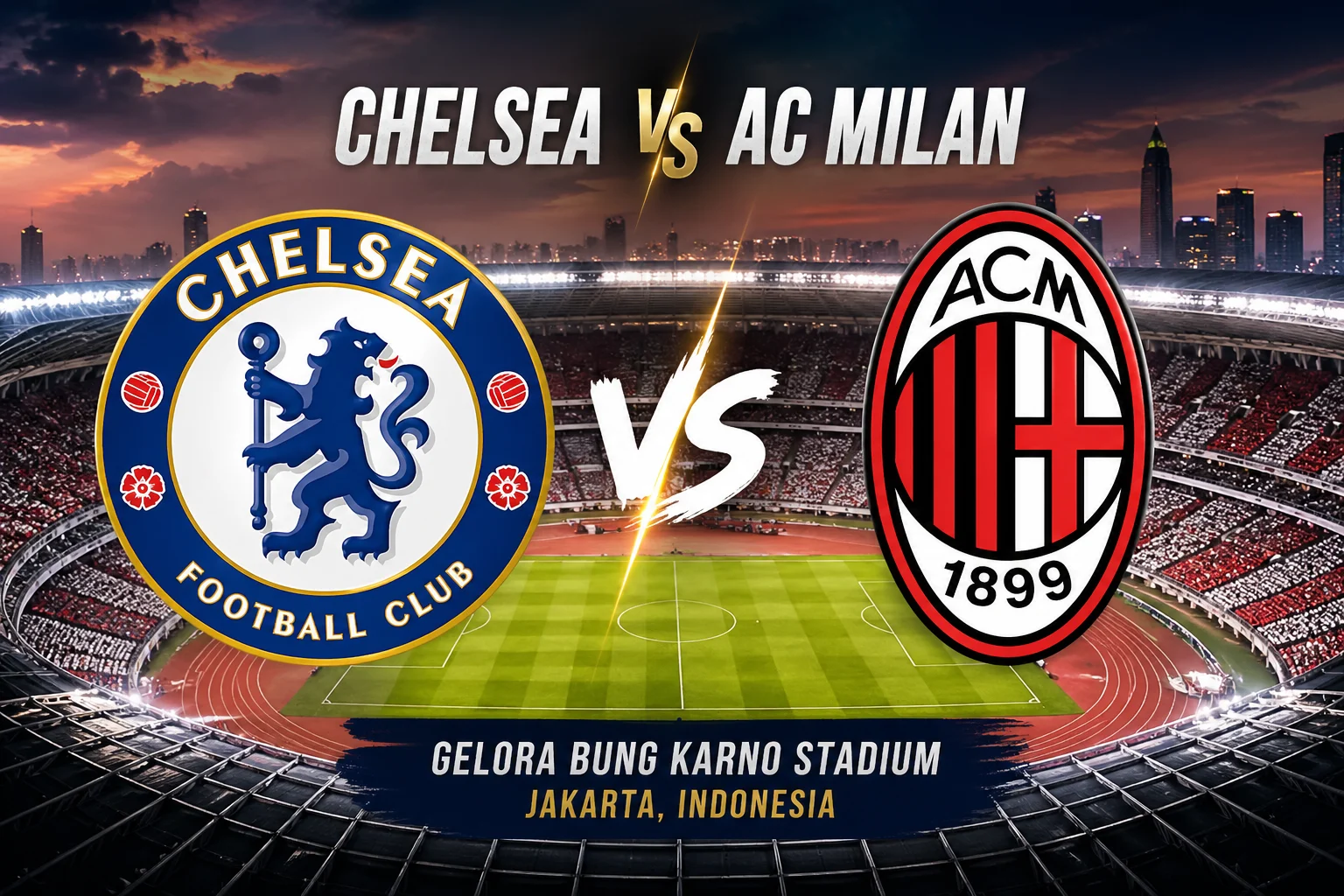 Chelsea vs AC Milan: Duel Seru di Indonesia Super Cup 2026