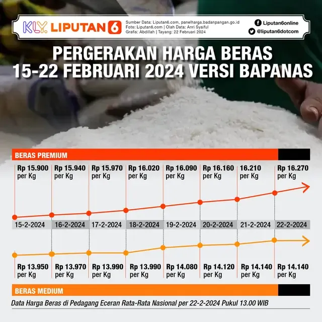 Harga Beras di Indonesia Mengalami Kenaikan, Pemerintah Salurkan Bantuan